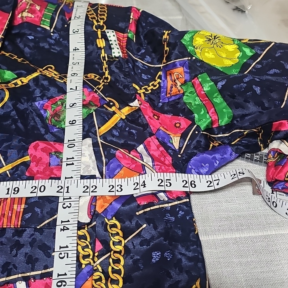 Vintage G. Oberti Silky Bomber Jacket, Size XL - Picture 6 of 11